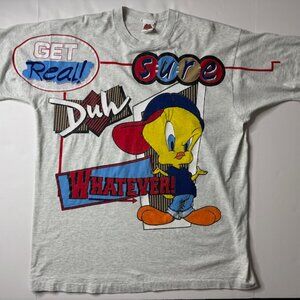 Vintage T-Shirt Looney Tunes Warner Bros Tweety Bird XL 1997 Single Stitch